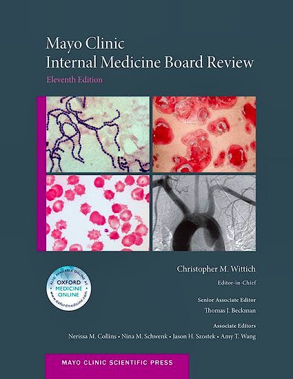 Portada del libro 9780190464868 Mayo Clinic Internal Medicine Board Review