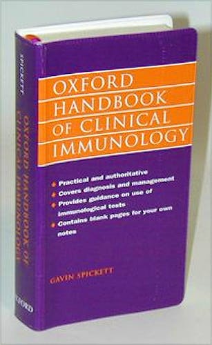 Portada del libro 9780192627216 Oxford Handbook of Clinical Immunology