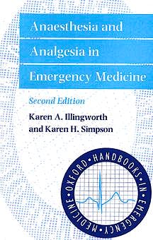 Portada del libro 9780192629081 Anaesthesia and Analgesia in Emergency Medicine (Paperback)