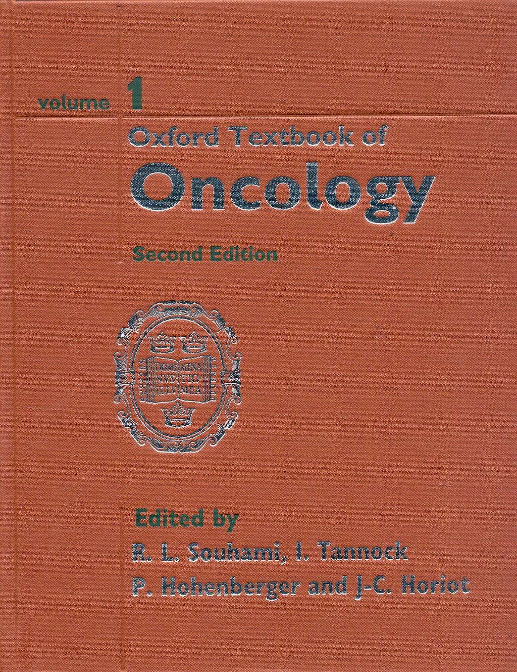Portada del libro 9780192629265 Oxford Textbook of Oncology, 2 Vols.