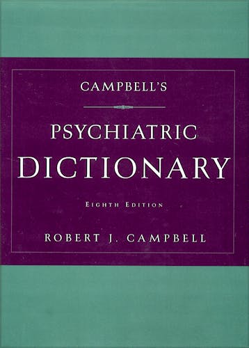 Portada del libro 9780195152210 Psychiatric Dictionary