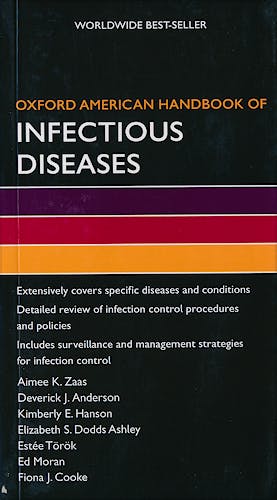 Portada del libro 9780195380132 Oxford American Handbook of Infectious Diseases