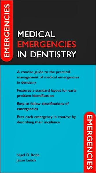Portada del libro 9780198529316 Medical Emergencies in Dentistry