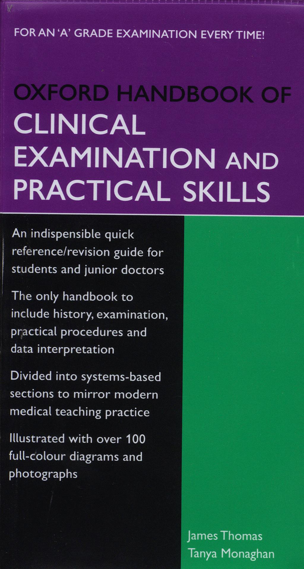 Portada del libro 9780198568384 Oxford Handbook of Clinical Examination and Practical Skills