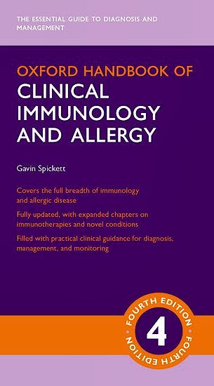 Portada del libro 9780198789529 Oxford Handbook of Clinical Immunology and Allergy