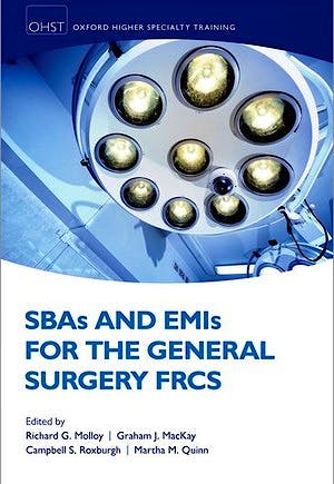 Portada del libro 9780198794158 SBAs and EMIs for the General Surgery FRCS