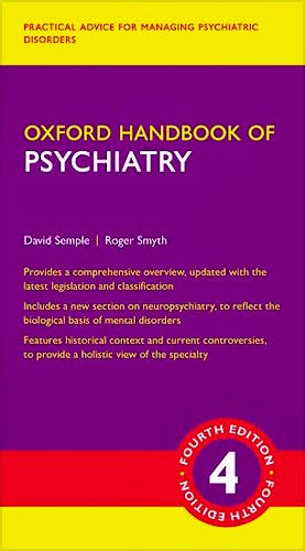 Portada del libro 9780198795551 Oxford Handbook of Psychiatry
