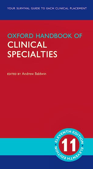 Portada del libro 9780198827191 Oxford Handbook of Clinical Specialties