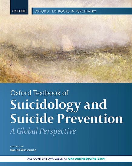 Portada del libro 9780198834441 Oxford Textbook of Suicidology and Suicide Prevention