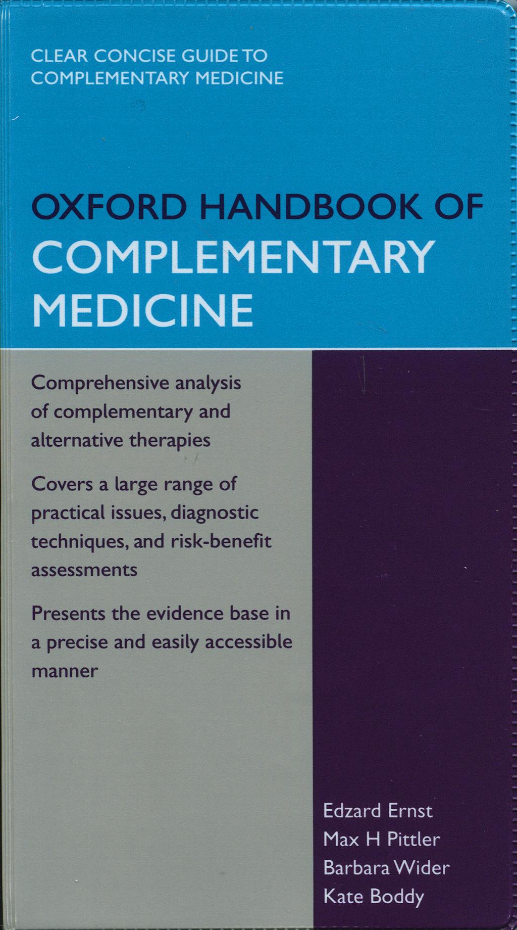 Portada del libro 9780199206773 Oxford Handbook of Complementary Medicine