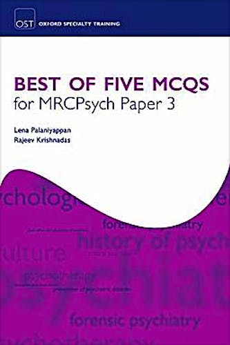 Portada del libro 9780199553617 Best of Five Mcqs for Mrcpsych Paper 3 (Oxford Specialty Training: Revision Texts)