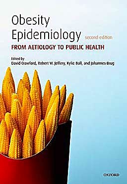 Portada del libro 9780199571512 Obesity Epidemiology. from Aetiology to Public Health