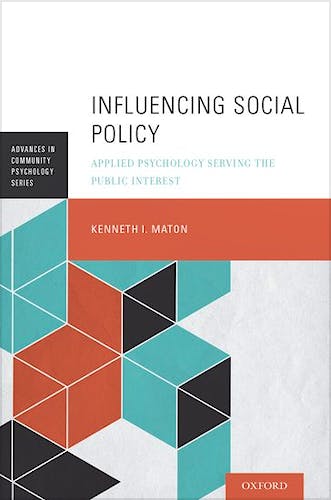 Portada del libro 9780199989973 Influencing Social Policy. Applied Psychology Serving the Public Interest