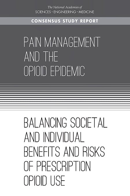Portada del libro 9780309459549 Pain Management and the Opioid Epidemic. Balancing Societal and Individual Benefits and Risks of Prescription Opioid Use