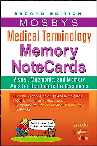 Portada del libro 9780323082730 Mosby's Medical Terminology Memory Notecards