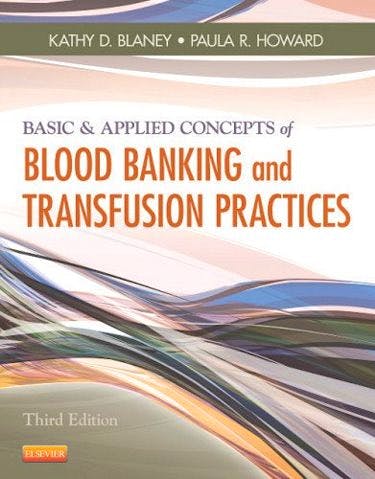 Portada del libro 9780323086639 Basic and Applied Concepts of Blood Banking and Transfusion Practices
