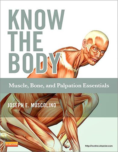 Portada del libro 9780323086844 Know the Body. Muscle, Bone, and Palpation Essentials + CD
