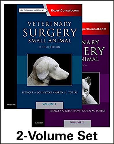Portada del libro 9780323320658 Veterinary Surgery. Small Animal, 2 Vols. (Print and Online)