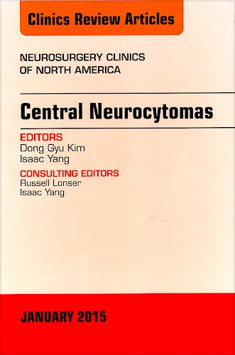 Portada del libro 9780323341790 Central Neurocytomas, an Issue of Neurosurgery Clinics of North America, Vol. 26-1