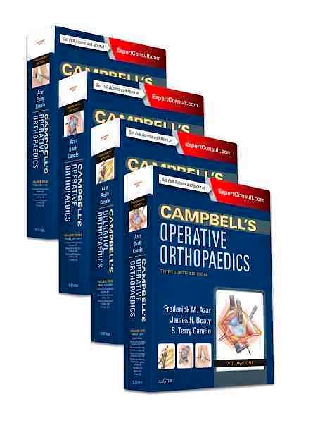 Portada del libro 9780323374620 Campbell's Operative Orthopaedics, 4 Vols. (Print + Online)