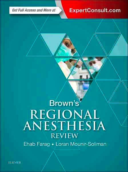 Portada del libro 9780323400565 Brown's Regional Anesthesia Review