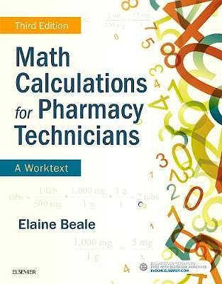 Portada del libro 9780323430883 Math Calculations for Pharmacy Technicians + Online Access