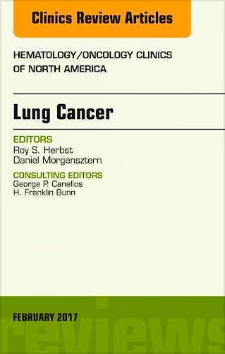Portada del libro 9780323496506 Lung Cancer, an Issue of Hematology/oncology Clinics, Vol. 31-1
