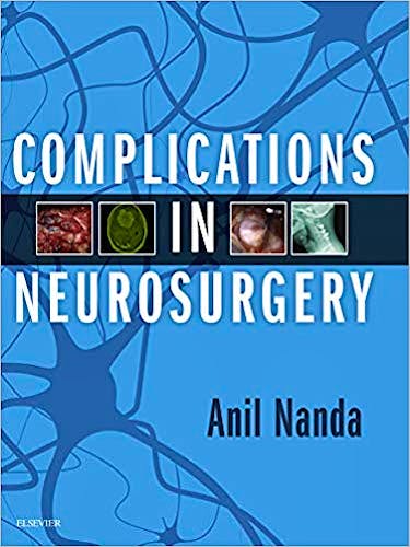 Portada del libro 9780323509619 Complications in Neurosurgery