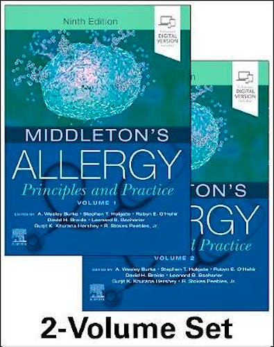 Portada del libro 9780323544245 Middleton's Allergy. Principles and Practice (2 Volume Set)
