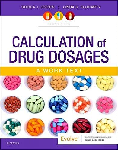 Portada del libro 9780323551281 Calculation of Drug Dosages. A Work Text