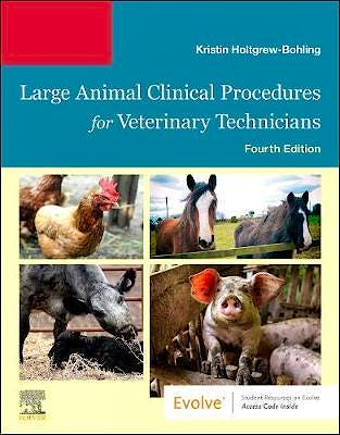 Portada del libro 9780323569040 Large Animal Clinical Procedures for Veterinary Technicians