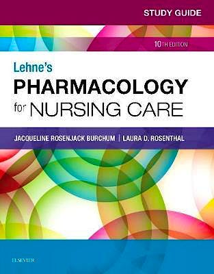 Portada del libro 9780323595445 Lehne's Pharmacology for Nursing Care. Study Guide