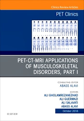 Portada del libro 9780323641128 PET-CT-MRI Applications in Musculoskeletal Disorders, Part I. An Issue of PET Clinics