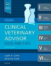 Portada del libro 9780323676755 Cote's Clinical Veterinary Advisor. Dogs and Cats