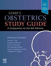 Portada del libro 9780323683302 Gabbe's Obstetrics Study Guide. A Companion to the 8th Edition