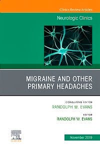 Portada del libro 9780323708708 Migraine and other Primary Headaches (An Issue of Neurologic Clinics) POD