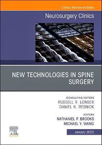 Portada del libro 9780323709330 New Technologies in Spine Surgery (An Issue of Neurosurgery Clinics)