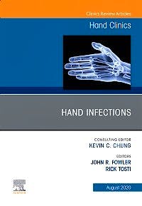 Portada del libro 9780323713481 Hand Infections (An Issue of Hand Clinics)