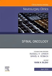 Portada del libro 9780323732864 Spinal Oncology (An Issue of Neurosurgery Clinics)