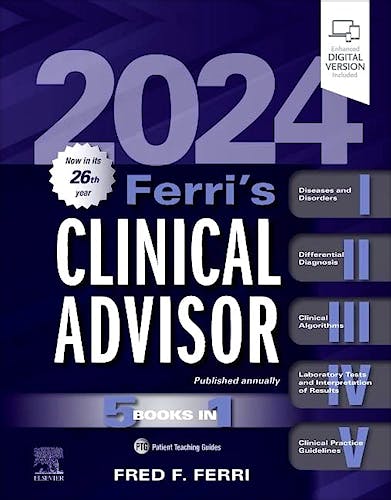 Portada del libro 9780323755764 FERRI's Clinical Advisor 2024