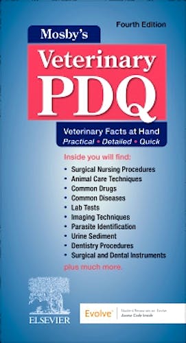 Portada del libro 9780323881494 MOSBY's Veterinary PDQ