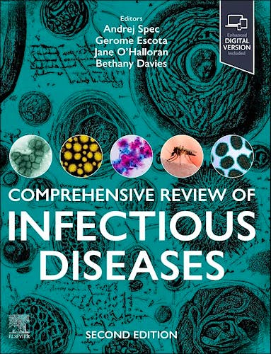 Portada del libro 9780323881852 Comprehensive Review of Infectious Diseases