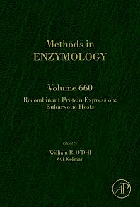 Portada del libro 9780323907378 Recombinant Protein Expression: Eukaryotic Hosts (Methods in Enzymology, Vol. 660)
