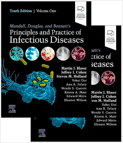 Portada del libro 9780323934992 MANDELL, DOUGLAS and BENNETT's Principles and Practice of Infectious Diseases (2 Volume Set)
