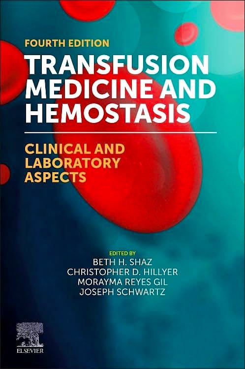 Portada del libro 9780323960144 Transfusion Medicine and Hemostasis. Clinical and Laboratory Aspects