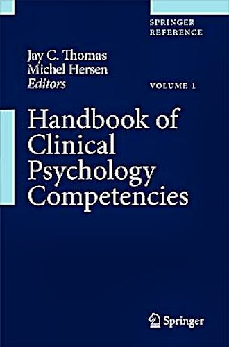 Portada del libro 9780387097565 Handbook of Clinical Psychology Competencies