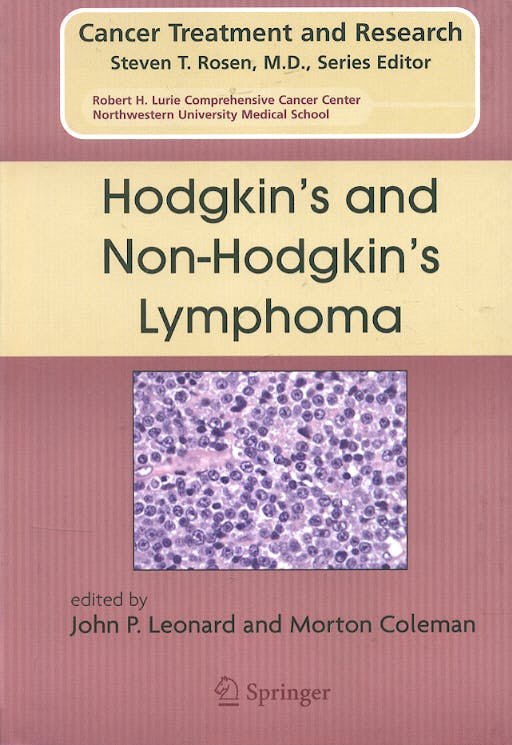 Portada del libro 9780387293455 Hodgkin's and Non-Hodgkin's Lymphoma (Cancer Treatment and Research)