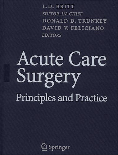 Portada del libro 9780387344706 Acute Care Surgery. Principles and Practice