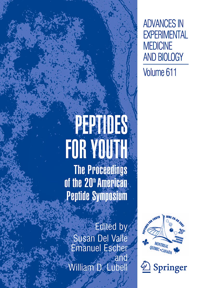 Portada del libro 9780387736563 Peptides for Youth