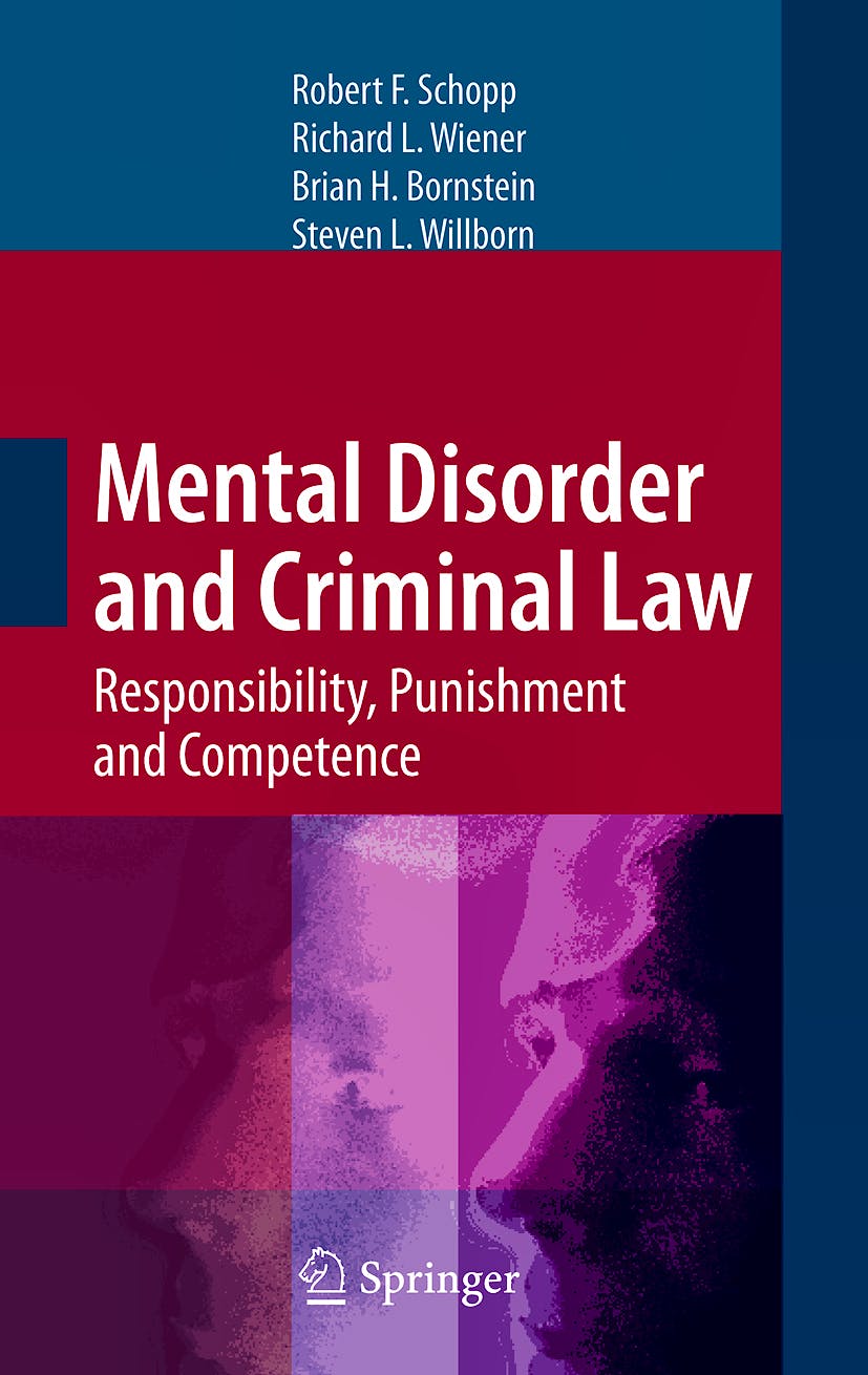 Portada del libro 9780387848440 Mental Disorder and Criminal Law